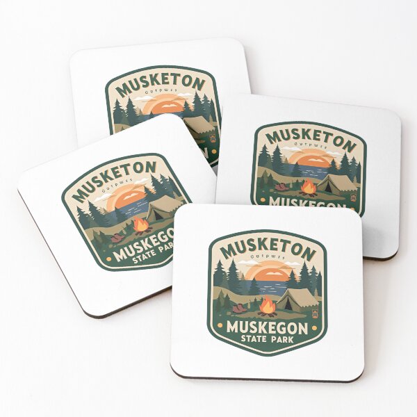 Item preview, Musketon Outpost Muskegon State Park Michigan Camping Outdoors Adventure designed and sold by Simsimah26Parks.