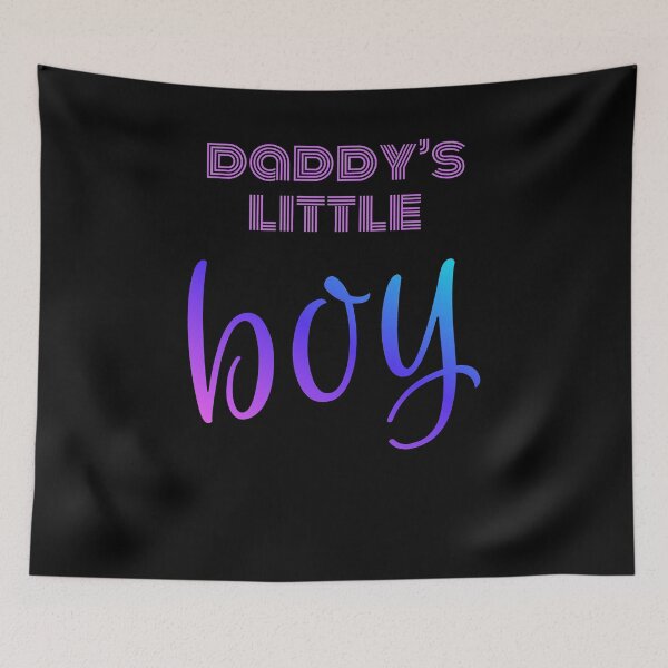 Item preview, Daddy's Little Boy Retro Gradient Aesthetic Typo designed and sold by mijaczeek.