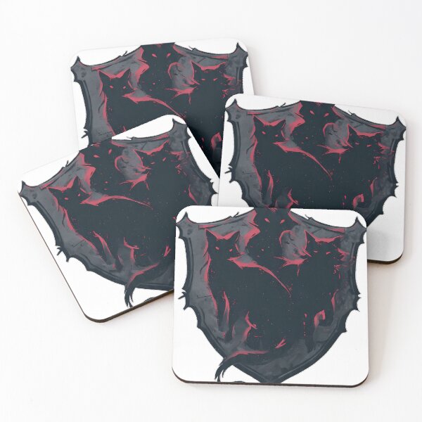 Item preview, Addams Cat Family Shield designed and sold by IllumeInk.