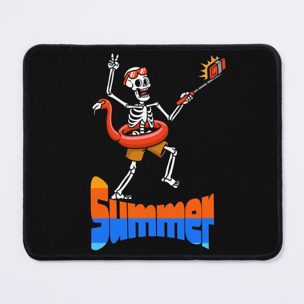 Item preview, Funny Summer Skeleton Flamingo Pool Float Selfie Design designed and sold by Karim-Karem.