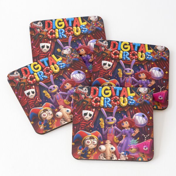 Item preview, Whimsical Digital Circus Adventure Poster | Surreal Carnival Characters Art designed and sold by MedRoh.