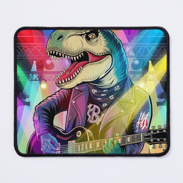 Item preview, Rock T-Rex – King of Guitar Riffs - International Dinosaur Day designed and sold by Art-Arcade6.