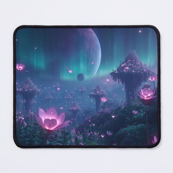 Item preview, Night Bloom Sky Garden Fantasy Alien Landscape designed and sold by Luminous Wilds.