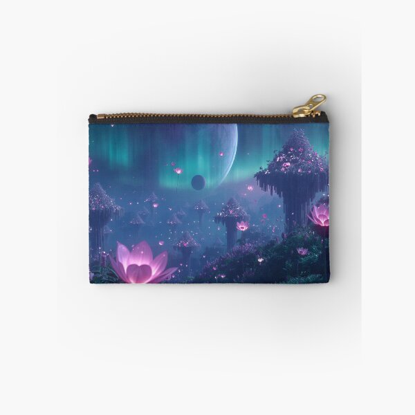 Item preview, Night Bloom Sky Garden Fantasy Alien Landscape designed and sold by Luminous Wilds.
