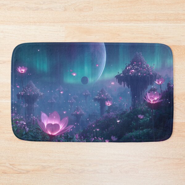 Item preview, Night Bloom Sky Garden Fantasy Alien Landscape designed and sold by Luminous Wilds.