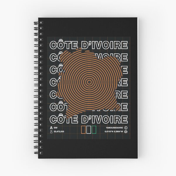 Item preview, Cote D'Ivoire Minimal Map designed and sold by Atlas-Array.