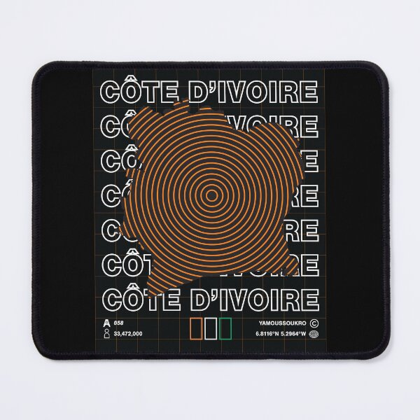 Item preview, Cote D'Ivoire Minimal Map designed and sold by Atlas-Array.