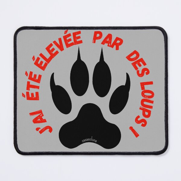 Item preview, wolf footprint and quote designed and sold by CasaSoluna.