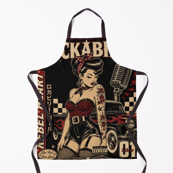 Item preview, Rockabilly Rebel Heart Pin Up Hot Rod Vintage Design designed and sold by ObsidianUruk.