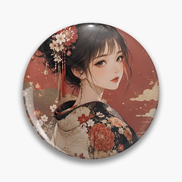 Item preview, Red Kimono Lady designed and sold by Japanese Vibes.