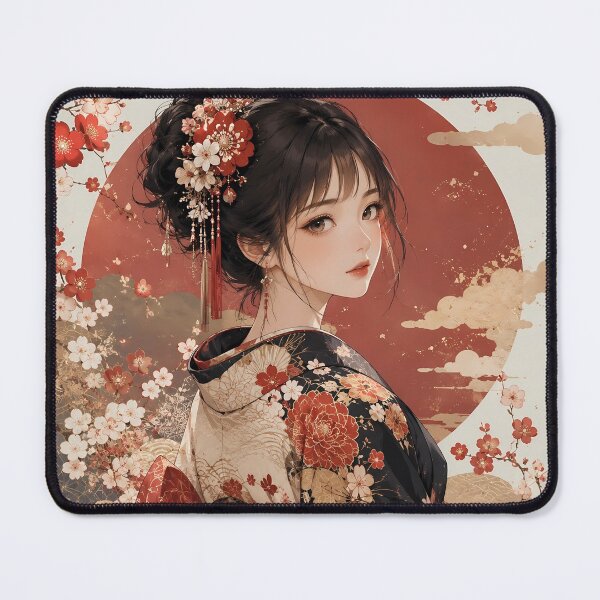 Item preview, Red Kimono Lady designed and sold by Japanese Vibes.