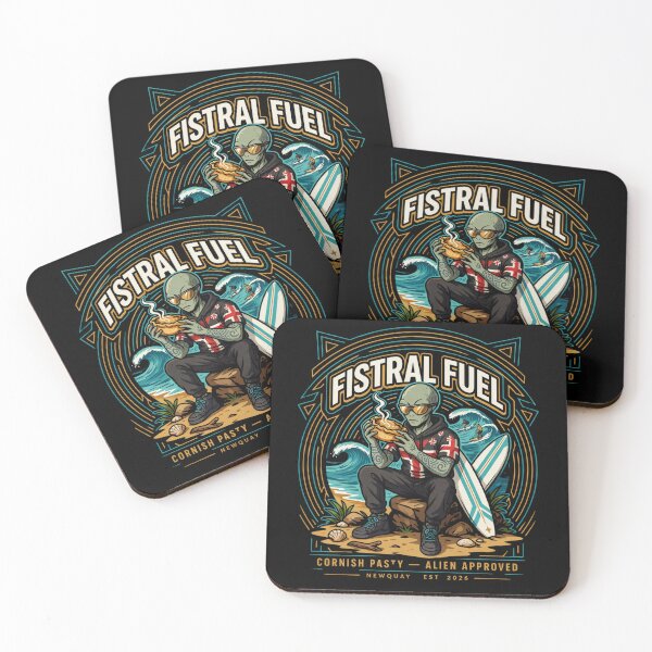 Item preview, Fistral Fuel — Tattooed Alien Surfer Cornish Pasty Newquay Cornwall T-Shirt V1 designed and sold by DarylWelsh2024.