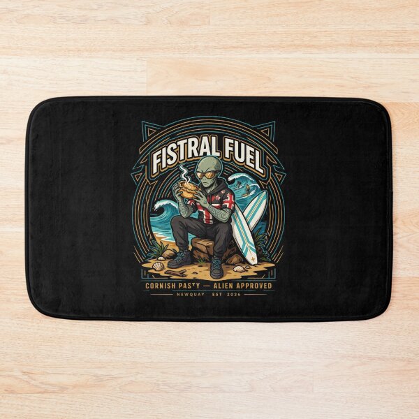 Item preview, Fistral Fuel — Tattooed Alien Surfer Cornish Pasty Newquay Cornwall T-Shirt V1 designed and sold by DarylWelsh2024.