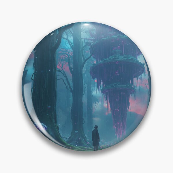 Item preview, Skyvine Infinity Forest Alien Fantasy Landscape designed and sold by Luminous Wilds.