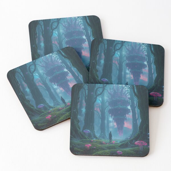 Item preview, Skyvine Infinity Forest Alien Fantasy Landscape designed and sold by Luminous Wilds.