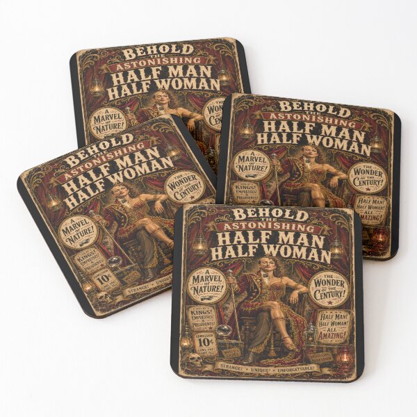 Item preview, Sideshow Half Man Half Woman   designed and sold by RustyGhostWear.