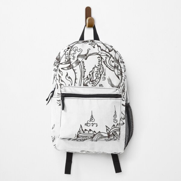 Item preview, Erawan Three-Headed Elephant Thai Line Art designed and sold by Danmaha.