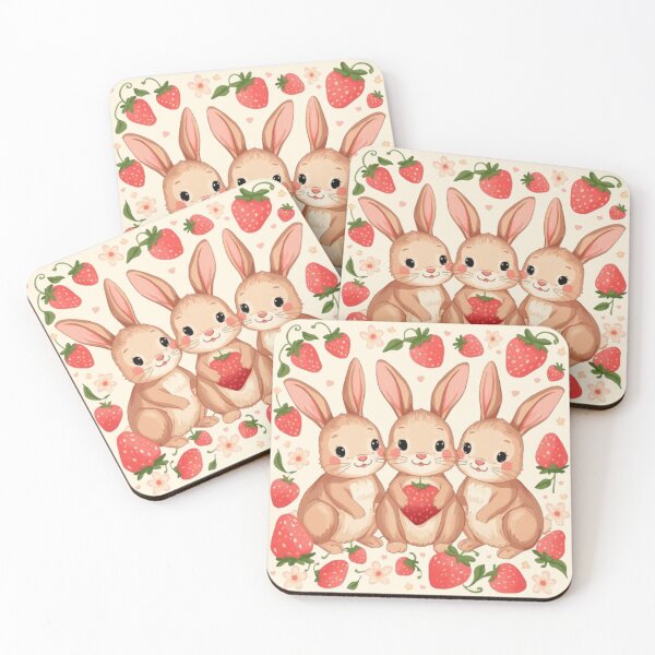 Item preview, Berry Bunny Club Kawaii Sticker designed and sold by Stylestickers55.