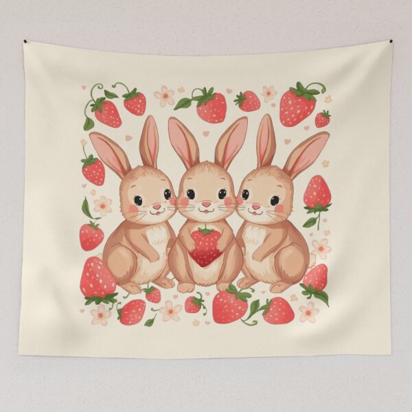 Item preview, Berry Bunny Club Kawaii Sticker designed and sold by Stylestickers55.