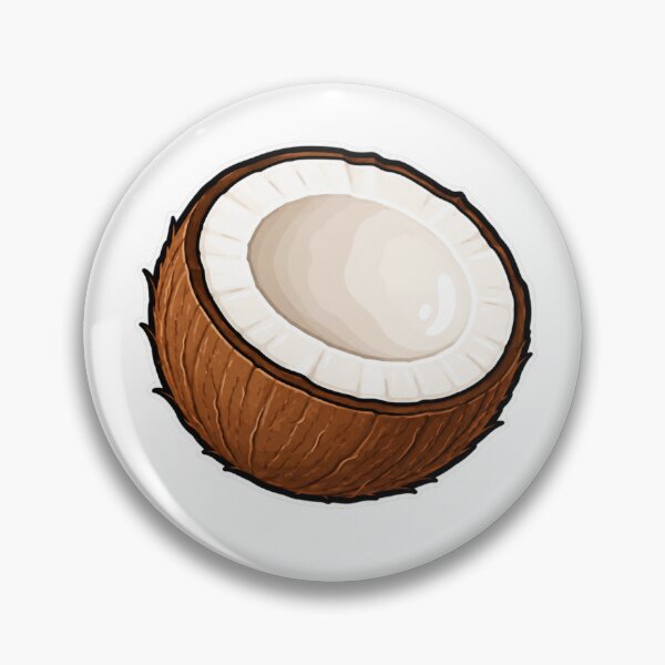 Item preview, Cute Cartoon Coconut Half designed and sold by Mysthor-Designs.