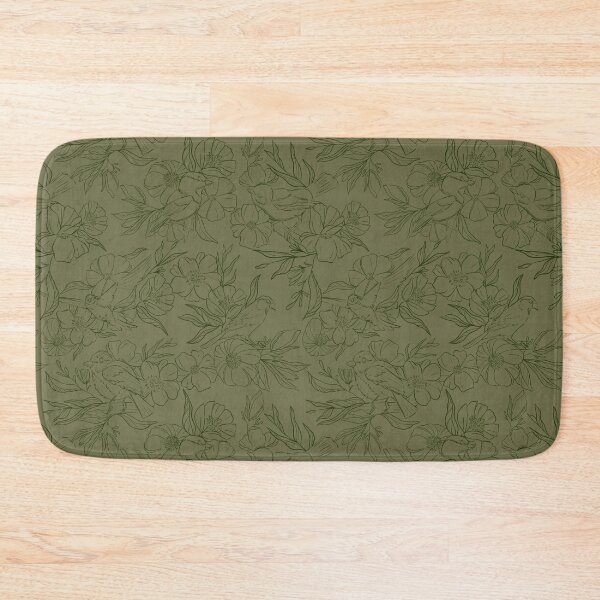 Item preview, Moss Green Birds and flowers designed and sold by LOR.