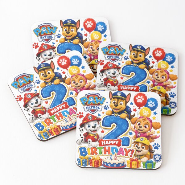 Item preview, Paw Patrol 2nd Birthday Sticker | Cute Kids Birthday Party Design designed and sold by NorthernDk_art .