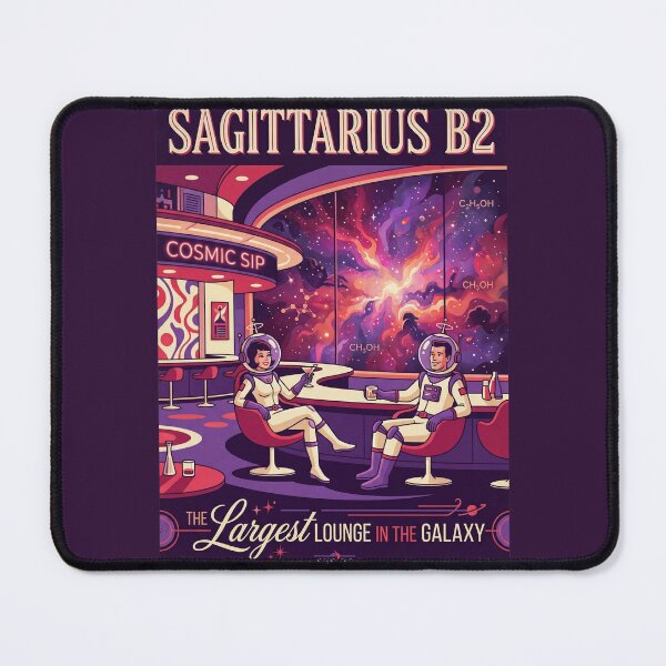 Item preview, Sagittarius B2 Retro NASA Travel Poster Space Bar designed and sold by RetroRewind Studio.