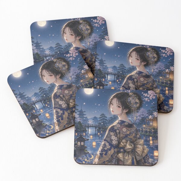 Item preview, Blue Kimono Lady designed and sold by Japanese Vibes.
