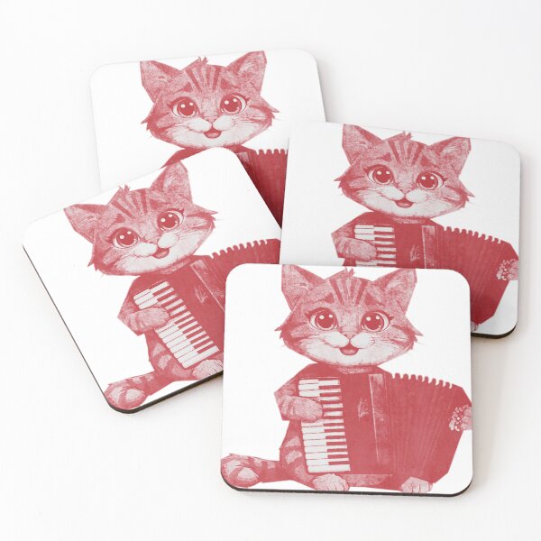 Item preview, Cute cat plays accordion designed and sold by kinpirks.