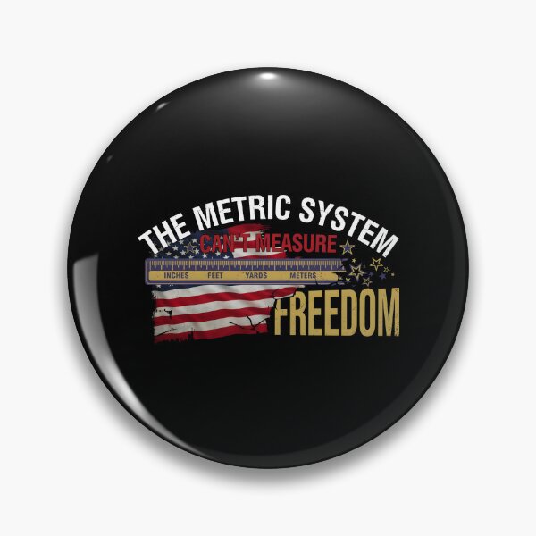 Item preview, The Metric System Can't Measure Freedom Funny 4th of July American Flag Patriotic designed and sold by Redgiant87x.