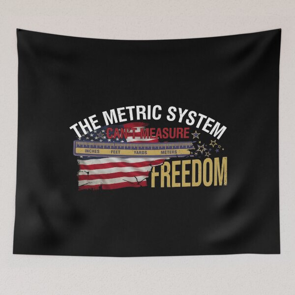 Item preview, The Metric System Can't Measure Freedom Funny 4th of July American Flag Patriotic designed and sold by Redgiant87x.