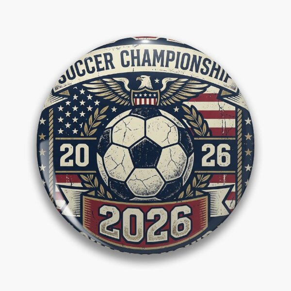 Item preview, USA Soccer Championship 2026 Vintage Emblem designed and sold by UrbanVoid Studio.
