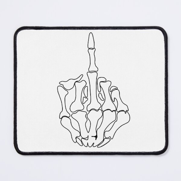 Item preview, Skeleton Middle Finger designed and sold by Threehitsdeep.