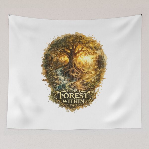 Item preview, The Forest Within – Enchanted Golden Tree designed and sold by NatureHarmony16.
