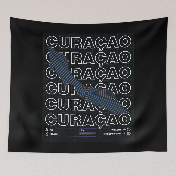 Item preview, Curacao Minimal Map designed and sold by Atlas-Array.