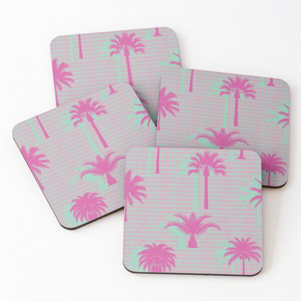 Item preview, Retro Hot Pink Tropical Palms Seamless Pattern designed and sold by MammothArt.