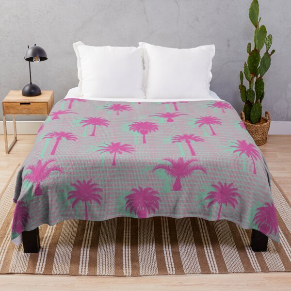 Item preview, Retro Hot Pink Tropical Palms Seamless Pattern designed and sold by MammothArt.