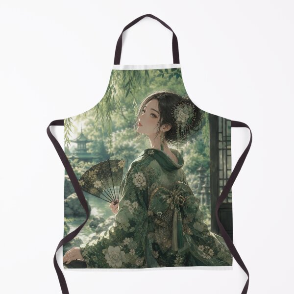 Item preview, Green Kimono Lady designed and sold by Japanese Vibes.