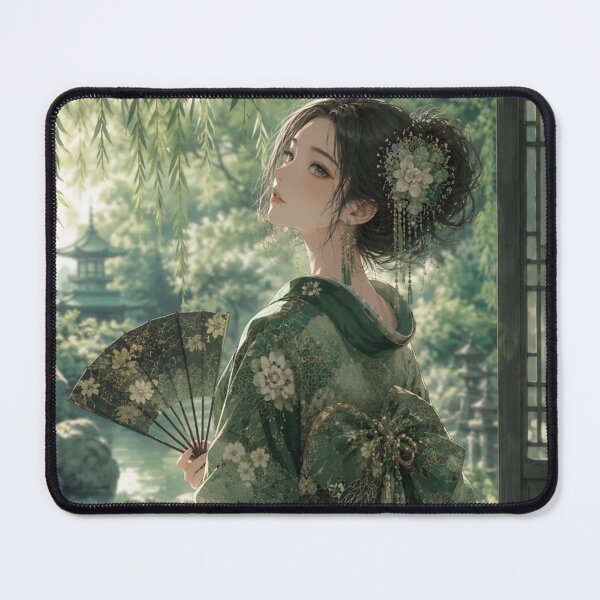 Item preview, Green Kimono Lady designed and sold by Japanese Vibes.