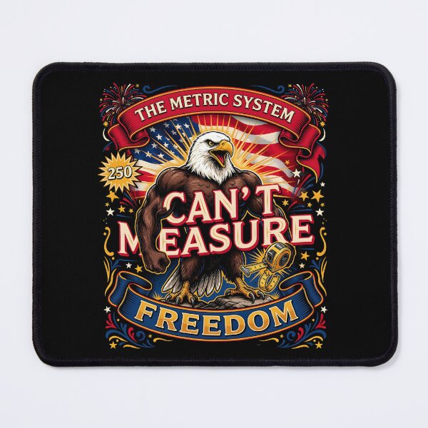 Item preview, The Metric System Can't Measure Freedom Funny 4th of July Patriotic Humor for Americans designed and sold by Redgiant87x.