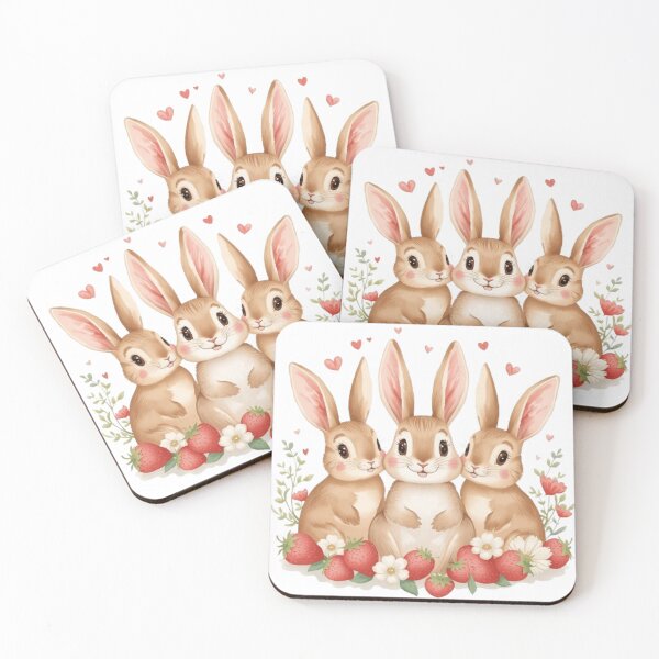 Item preview, Berry Bunny Club Kawaii Sticker designed and sold by Stylestickers55.