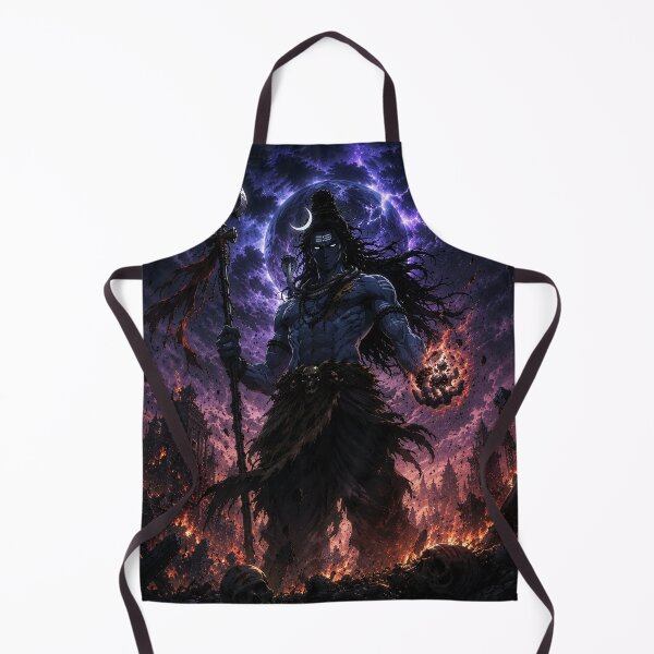 Item preview, Shiva The Destroyer Anime Art | Divine Cosmic Warrior | Trident God Illustration designed and sold by CoreThread..