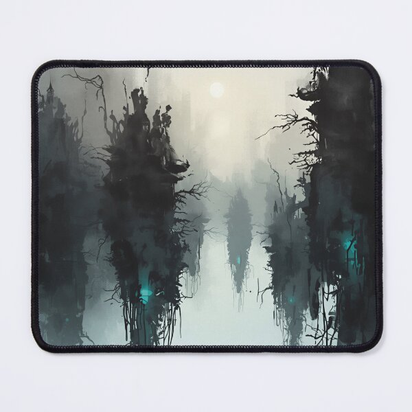 Item preview, Ink Wash Floating Mangrove Alien Sky Landscape designed and sold by Luminous Wilds.