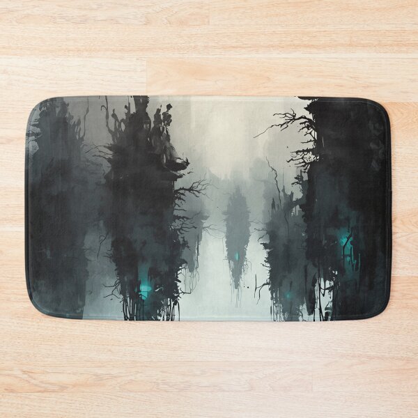 Item preview, Ink Wash Floating Mangrove Alien Sky Landscape designed and sold by Luminous Wilds.