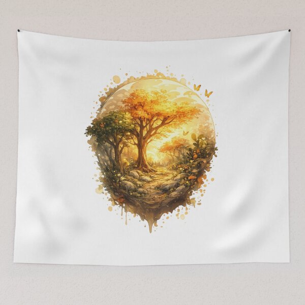 Item preview, Enchanted Golden Forest Orb designed and sold by NatureHarmony16.
