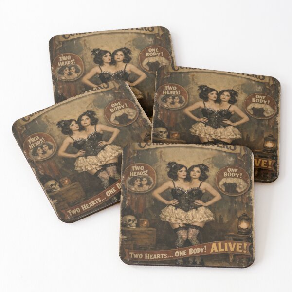 Item preview, Vintage Conjoined Twins – Circus Oddity Tee designed and sold by RustyGhostWear.