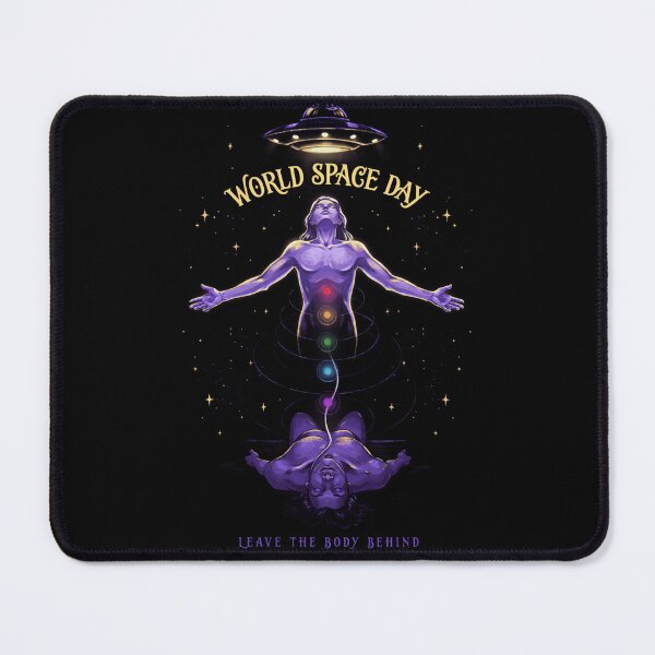 Item preview, World Space Day — Leave The Body Behind Astral Projection Chakra UFO T-Shirt V1 designed and sold by DarylWelsh2024.