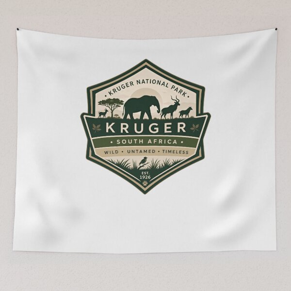 Item preview, Kruger National Park South Africa Wild Untamed Timeless Est. 1926 Safari Explorer Wildlife Travel designed and sold by Simsimah26Parks.