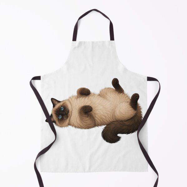 Item preview, Fluffy Siamese Cat Belly Up designed and sold by RealEqEdit.