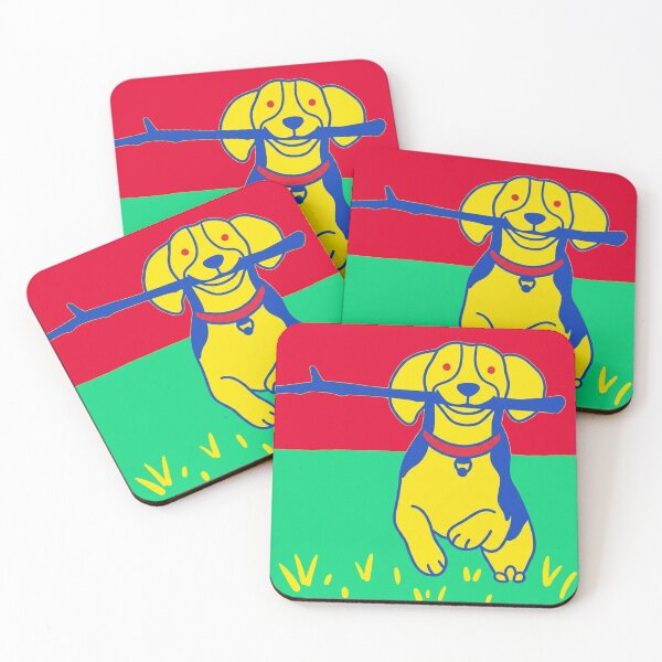 Item preview, Cute Pop Art Beagle with Stick Whimsical Dog designed and sold by BLUESKY11a.